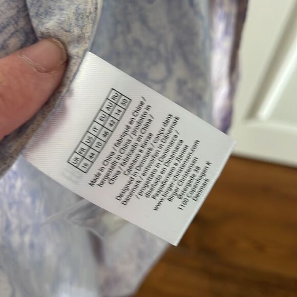 🎀 NWT Remain Birger Christensen marika marbled print shirt dress us 10 - Picture 15 of 16